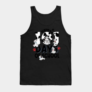 100 Days Of School Dalmatian Dog Boy Kid 100th Day Of School Tank Top